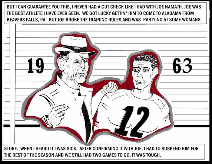 Crimson Tikes Guts and Glory: Benching Namath